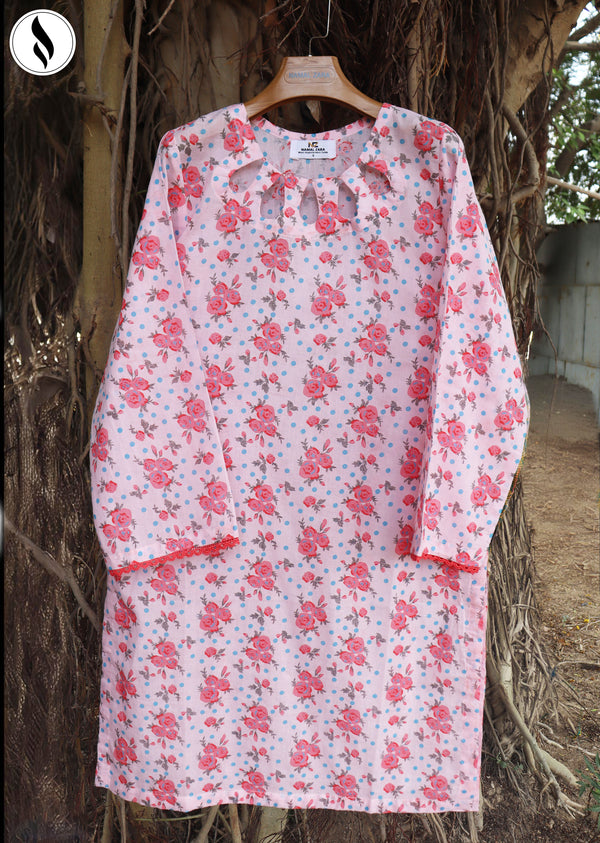 NZSC-504 2 Piece Dusty Rose Co Ord Set Lawn