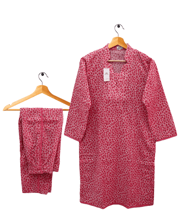 2 Piece Pastel Pink Co Ord Set Lawn