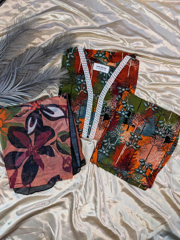 <b>NZ16 | 22  </b>  <br> Premium 3-Piece Summer Pret </br>